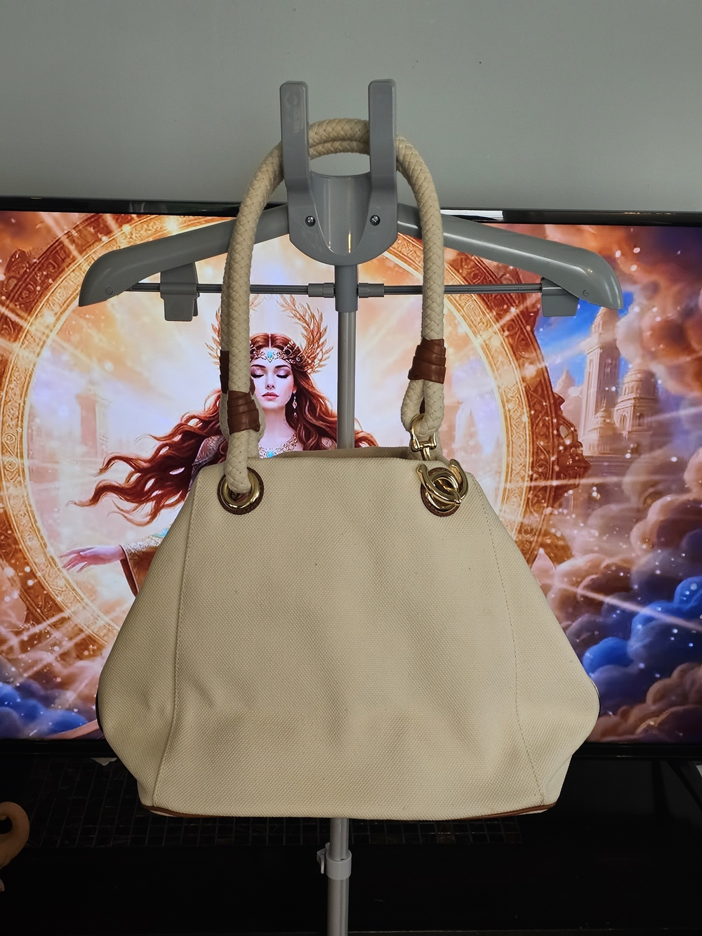 ❗️MICHAEL KORKS MARINA shoulder Tote Bag with Braided Handles ❗️ - Picture 9 of 15